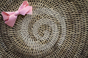 Weave basket background with light shinning through