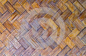 Weave pattern of bamboo background