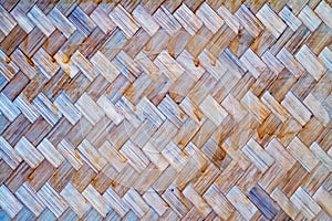 Weave pattern of bamboo background