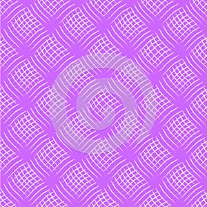 Weave seamless pattern with volume effect. Pink textured background. Drapery, stripes, cloth. Vector illustration.