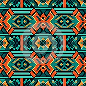 Weave the threads of aztec tradition in seamless patterns