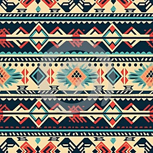 Weave the threads of aztec tradition in seamless patterns