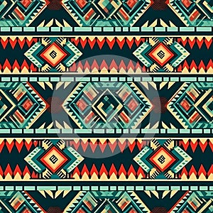 Weave the threads of aztec tradition in seamless patterns