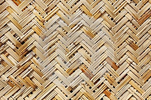 A weaved basket in a natural color photo