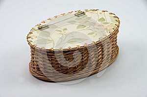 Weaver job wicker chests with lids