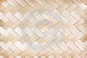 Weaving bamboo texture crafts pattern abstract , wood background