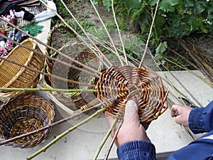 Weaving of canes