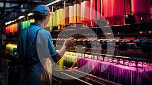 weaving equipment textile mill photo
