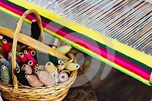 Weaving Loom and thread of yarn
