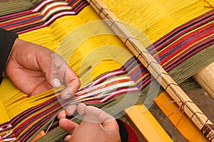 Weaving Naturally Dyed Wool