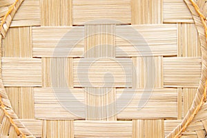Weaving wood texture background , patterns of bamboo crafts