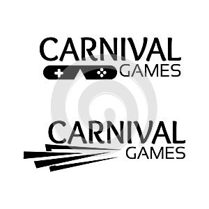 Carnival games stock vector, flat design