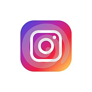 Instagram Logo Editorial Vector Illustration