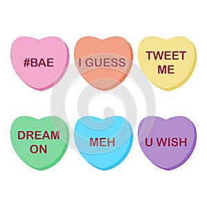 Rainbow Candy Hearts Collection