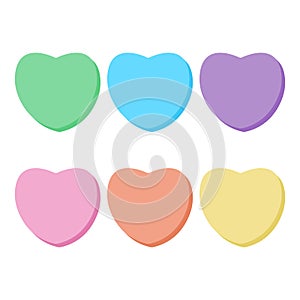 Rainbow Candy Hearts Collection photo
