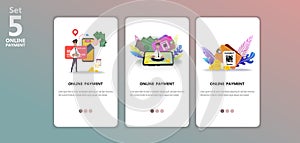 Online payment concept illustration app templete photo