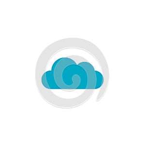 Cloud Flat Icon Vector, Symbol or Logo.