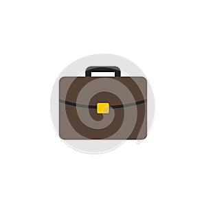 Briefcase Flat Icon Vector, Symbol or Logo.
