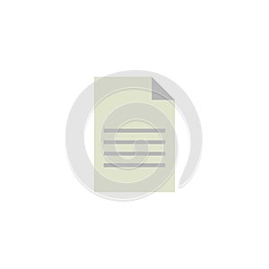 Paper Flat Icon Vector, Symbol or Logo.