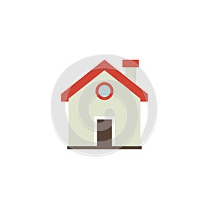 Home Flat Icon Vector, Symbol or Logo.