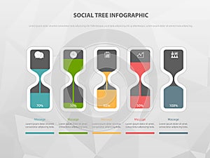 Infographics design template with icons, process diagram, vector eps10 illustration - Vector
