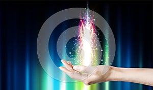 Magical healing, spiritual energy