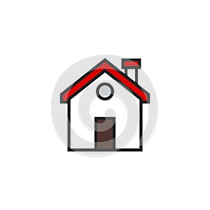 Home Flat Icon Vector, Symbol or Logo.