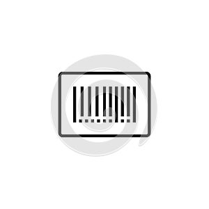 Barcode Outline Vector Icon, Symbol or Logo.
