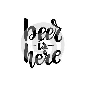 Beer is here