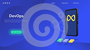 DevOps business landing page.