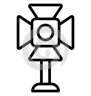 Camcorder light Isolated Vector Icon which can easily modify or edit