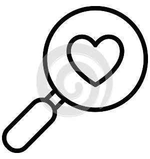 Exploring love Isolated Vector Icon which can easily modify or edit