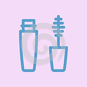 Mascara line icon. Cosmetics icon