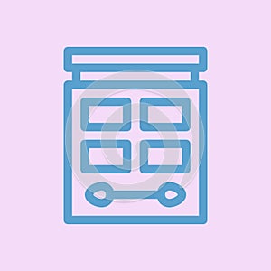 Eyeshadow pallete icon vector