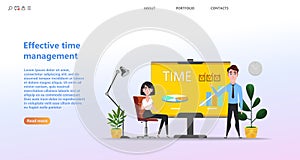 Concept Effective time management, planning training activities