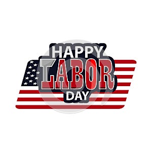 Labor day USA background, vector illustration, flat style - Vector