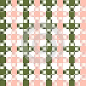 Oliven Green Gingham pattern.