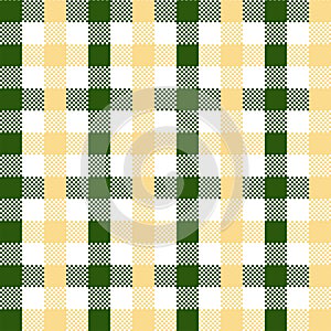 Oliven Green Gingham pattern. photo