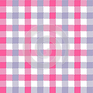 Violet Gingham pattern.