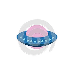 UFO Vector illustration. Alien space ship