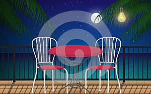 moon and stra on the sky