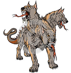 Cerberus Hellhound tattoo