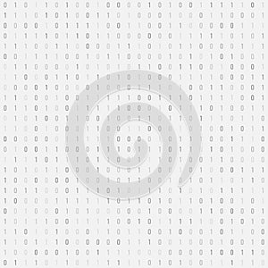 Program code. Seamless white background. Techno design.