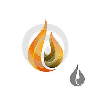 Flame Logo. fire flame logo, modern flames  logotype symbol