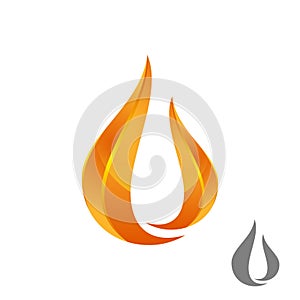 Flame Logo. fire flame logo, modern flames  logotype symbol