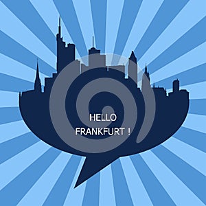 The Hello Frankfurt Symbol, Travel To Frankfurt photo