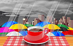 view of city in the night