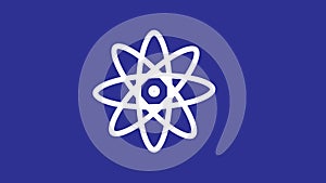Atom icon,science icon. science design,Digital graphics.