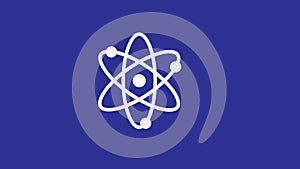 Atom icon,science icon. science design,Digital graphics.
