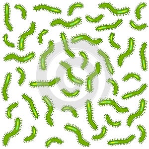 Vector coronavirus seamless bacteria background